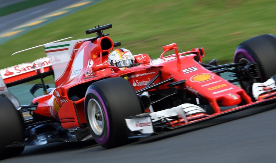 Vettel sets track record, tops Hamilton in last practice | New Straits ...