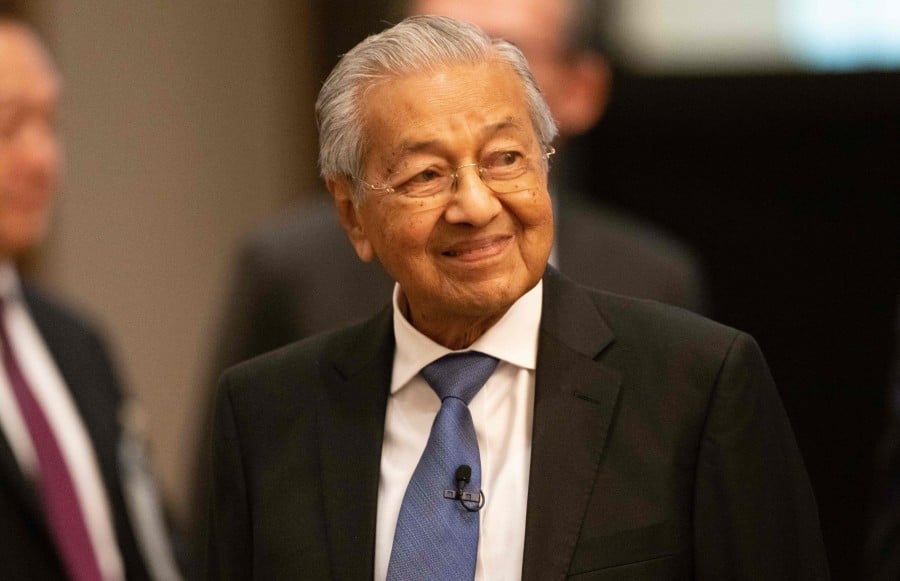 Former prime minister Tun Dr Mahathir Mohamad. -- AFP Filepic