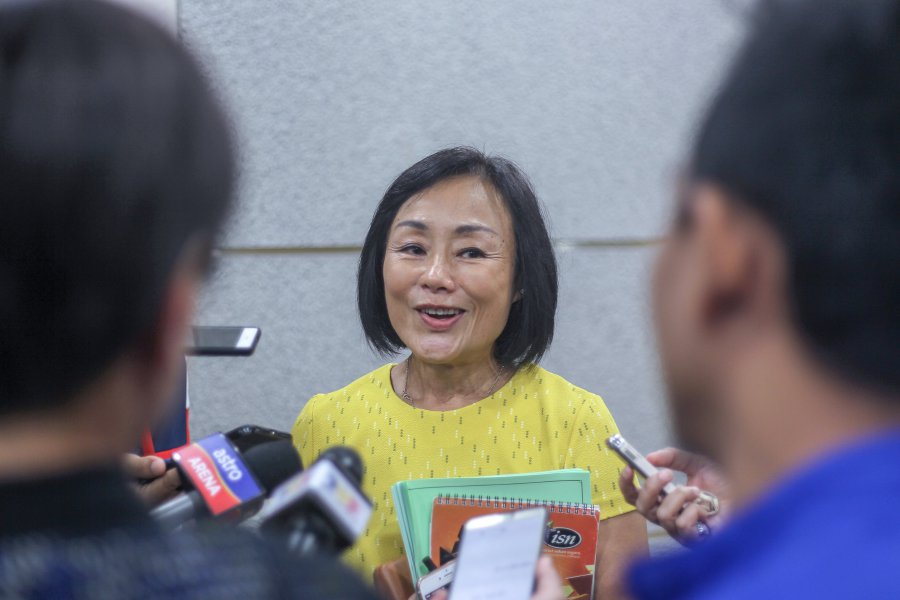 Amateur Swimming Union of Malaysia (Asum) secretary Mae Chen says Fina, the world governing body for aquatics, have yet to decide on Wendy Ng’s suspension. Pic by ASWADI ALIAS.