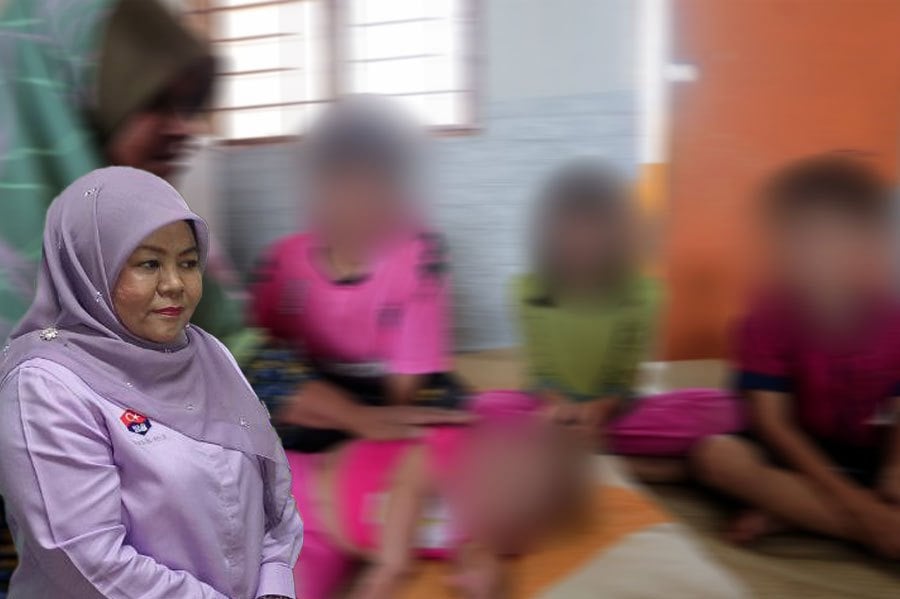 State Women, Family and Community Development Committee chairman Khairin-Nisa Ismail visited the People’s Housing Project (PPR) flat in Kempas Permai recently to hear the plight of the 68-year-old grandmother who is taking care of the infant and her three elder siblings. NSTP FILE PIC