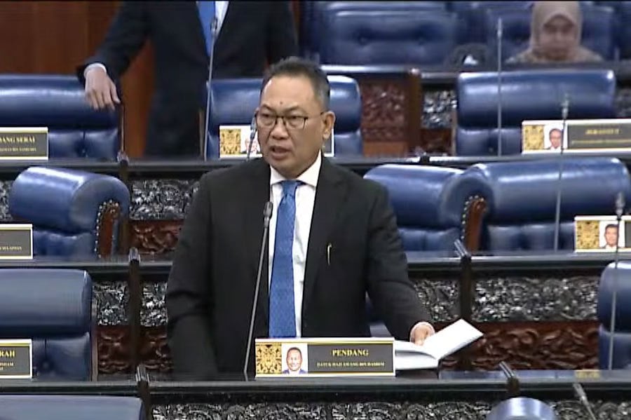 Dewan Rakyat Speaker Tan Sri Johari Abdul has retracted Pendang member of Parliament Datuk Awang Hashim’s four-day suspension in Dewan Rakyat. PIC COURTESY OF RTM