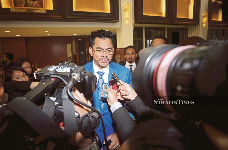 Deputy Home Minister Datuk Azis Jamman at the Dewan Rakyat Parliament. -NSTP/ASWADI ALIAS.
