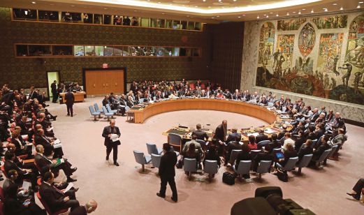  The horseshoe table of the United Nations Security Council was the scene of much rhetoric among the great powers and their allies as they debated, on Friday last week, the Dutch Safety Board report on the downing of Malaysia Airlines flight MH17. AP pic