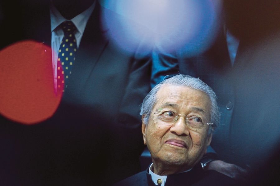 (File pix) Pakatan Harapan (PH) chairman Tun Dr Mahathir Mohamad. Pix by Asyraf Hamzah