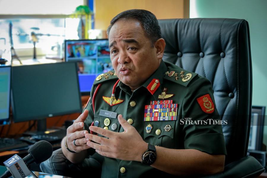 FILE: Army Chief General Datuk Muhammad Hafizuddeain Jantan views allegations of abuse and brutality very seriously and will strive to identify the root causes of the incident and will not compromise on the wrongdoer if proven guilty, regardless of rank and position. — NSTP FILE PIC