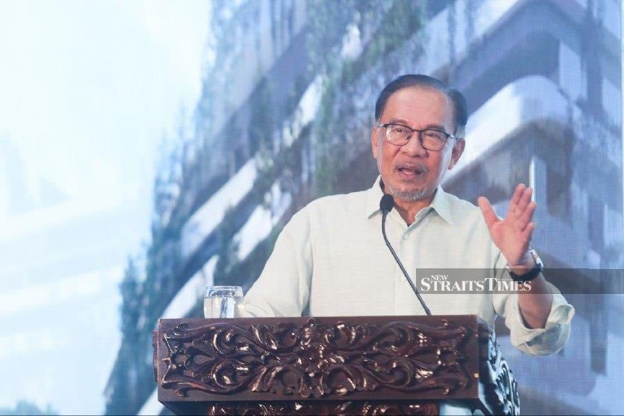 Prime Minister Datuk Seri Anwar Ibrahim said cities must be culturally vibrant and environmentally friendly. NSTP/MIKAIL ONG 