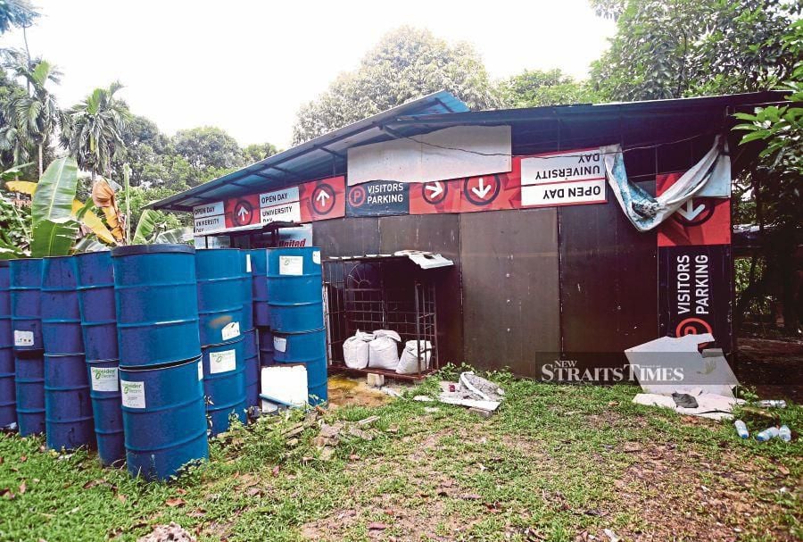 A storage room near the location where 6-year-old Zayn Rayyan Abdul Matiin was found dead in Damansara Damai recently. PIC BY EIZAIRI SHAMSUDIN