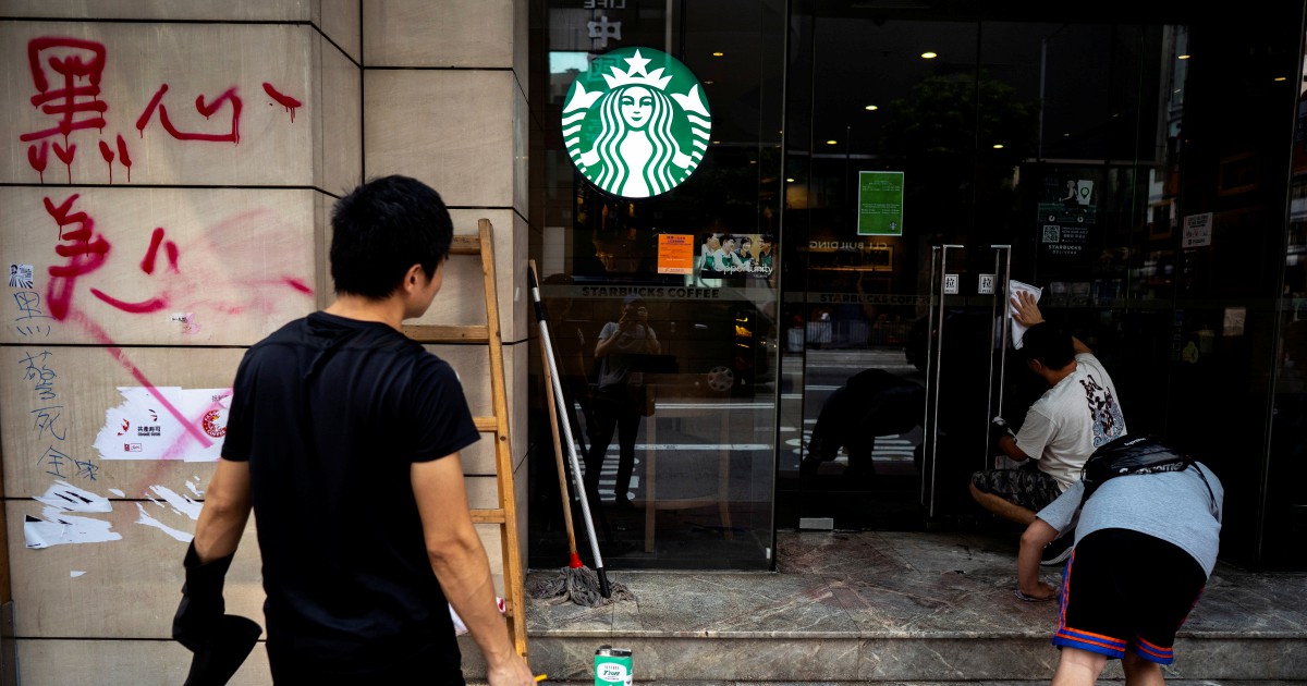 Starbucks Becomes Latest Target Of Hong Kong Protester Rage