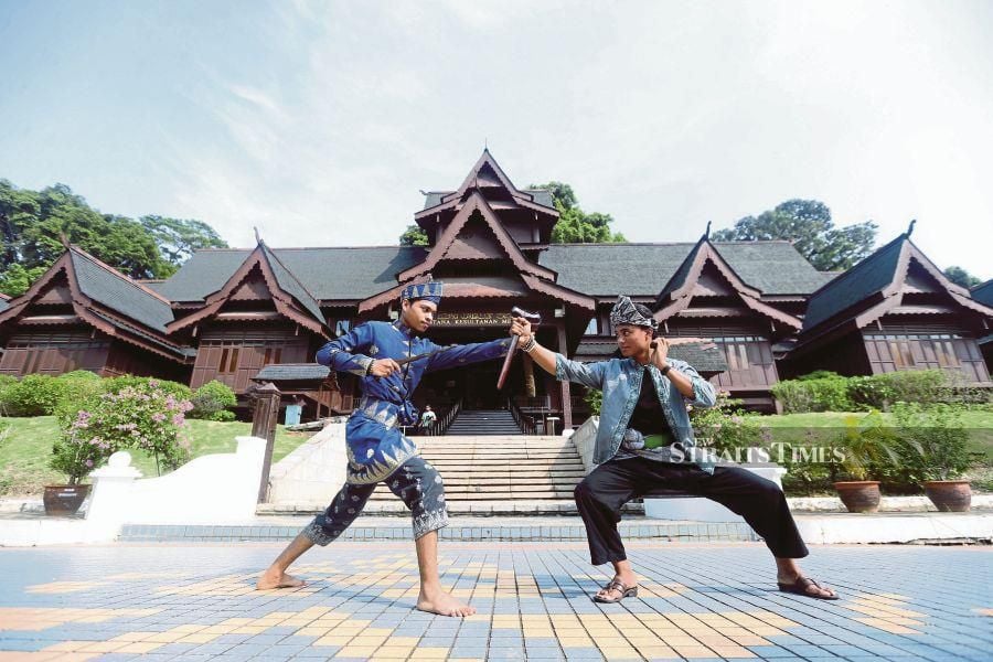 A silat performance at the Malacca Sultanate Palace Museum in Melaka in 2018. -- NSTP file pic