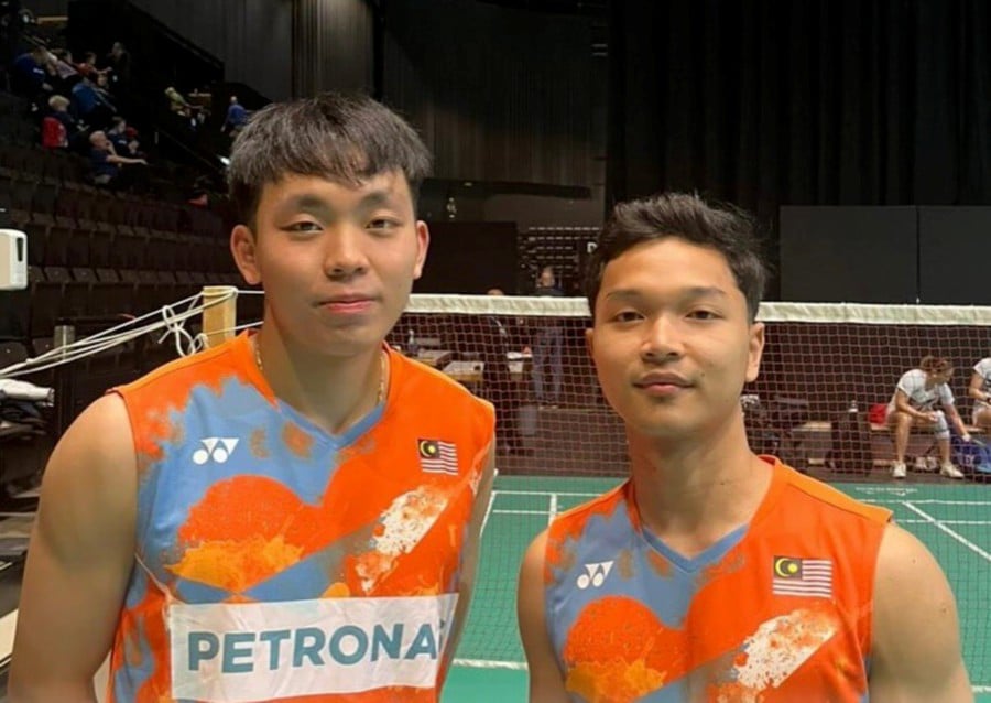 Men's doubles Wan Arif Junaidi-Yap Roy King are on the cusp of winning their maiden World Tour title after reaching the Spain Masters final in Madrid on Saturday. PIC COURTESY OF BAM