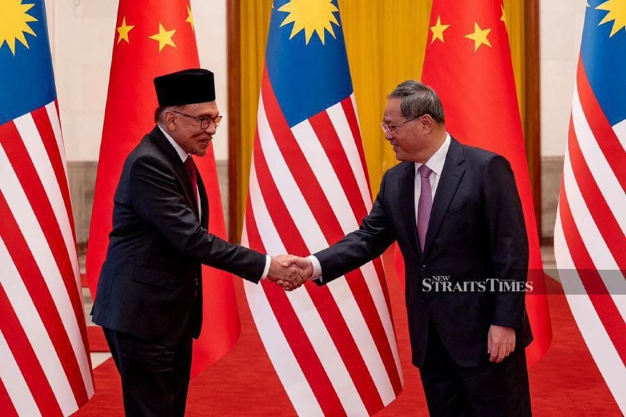 Prime Minister Datuk Seri Anwar Ibrahim said Malaysia and China’s bold decision to establish diplomatic ties has blossomed into a rich and fruitful partnership. Pic credit: FACEBOOK/ANWAR IBRAHIM 