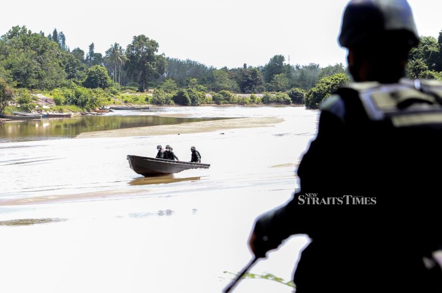 Kelantan Police Chief Datuk Muhamad Zaki Harun said they have initiated patrols in the Tumpat area along Pos Ular, Pos Simpangan, Pos Nibong, Pos Pisau Raut, Pos Naga Ibu, and Pos Kuala Jambu. - NSTP file pic