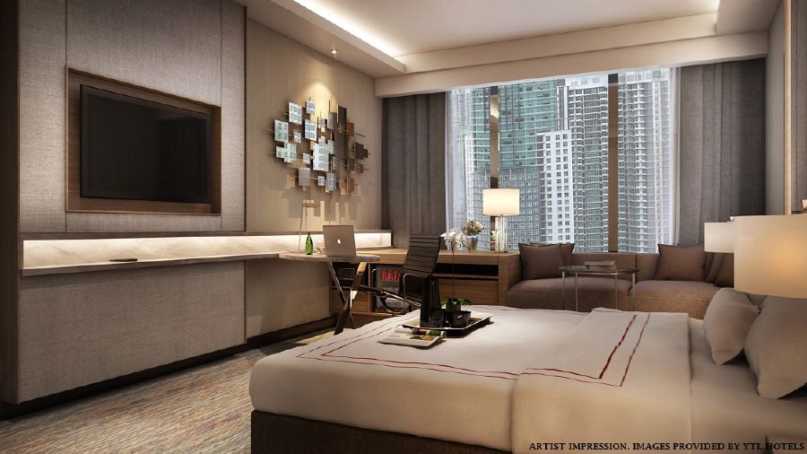 The new rooms at JW Marriott Kuala Lumpur following the asset enhancement. File Photo