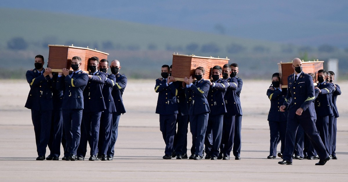 Bodies of 3 Europeans killed in Burkina Faso arrive in Spain