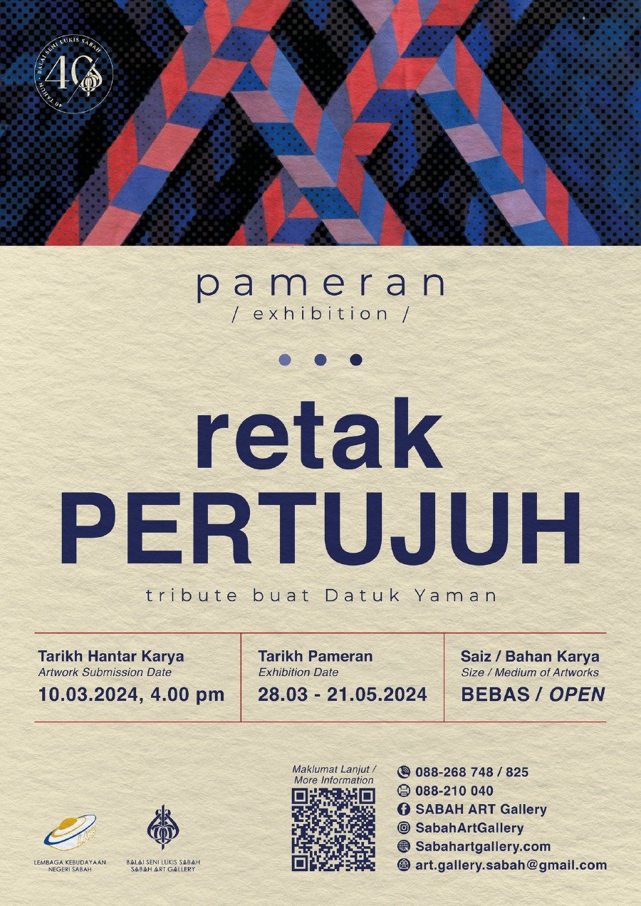 The Retak Pertujuh exhibition is currently accepting art submissions. . - File pic credit (Sabah Art Gallery Facebook)