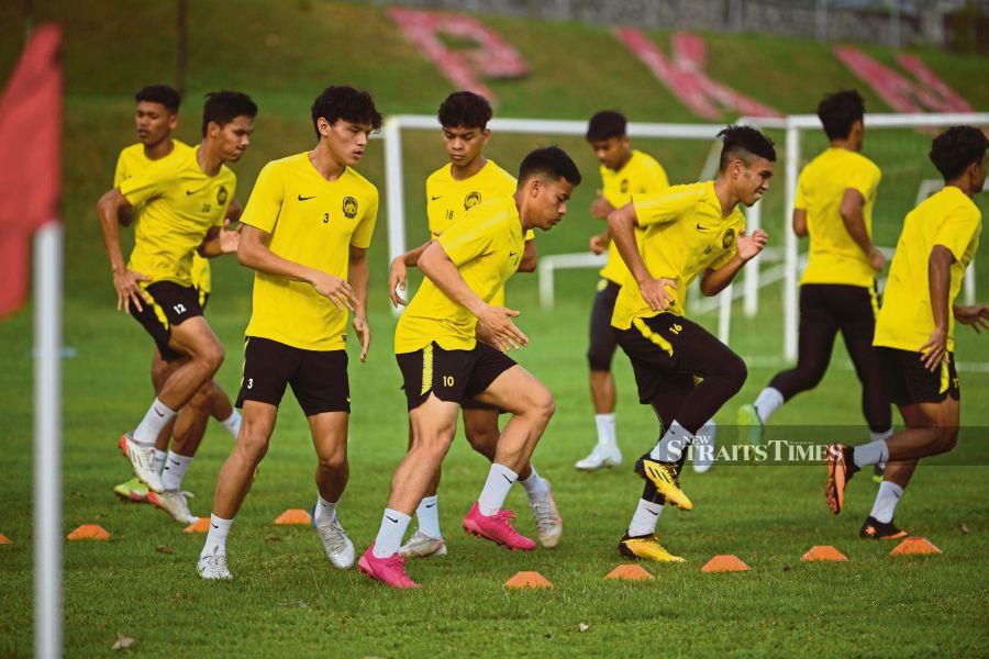 The national Under-23 squad will face Uzbekistan, Vietnam, and Kuwait in Group D of the Asian Cup. - NSTP file pic