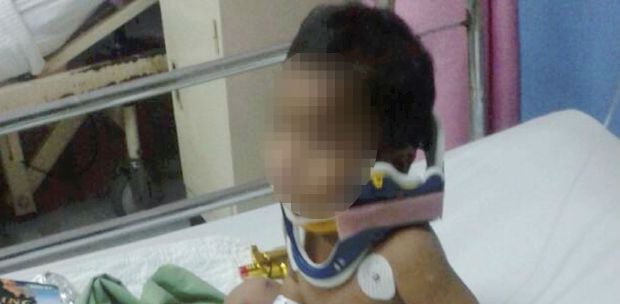 Toddler survives fall from first floor balcony  New 