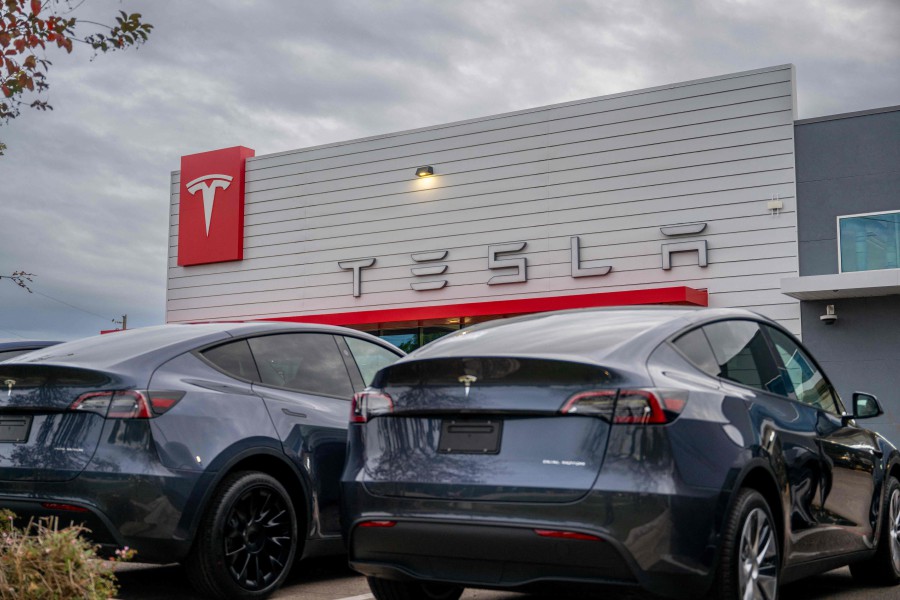  A Tesla dealership is seen on December 13, 2023 in Austin, Texas. -AFP PIC