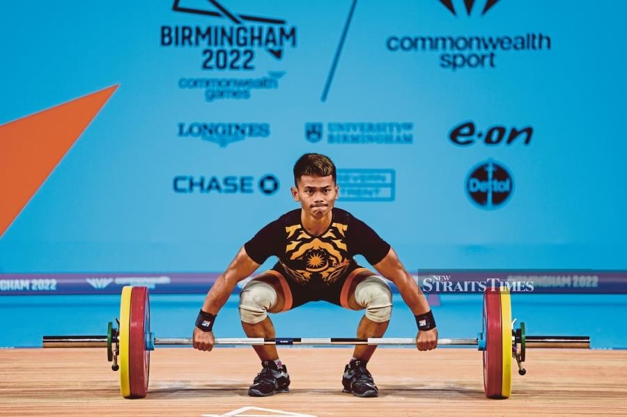 The Malaysian Weightlifting Federation (MWF) is hoping to see Aniq Kasdan raise his game and challenge for medals at the 2024 Olympic Games in Paris starting July 26. - NSTP/ASWADI ALIAS