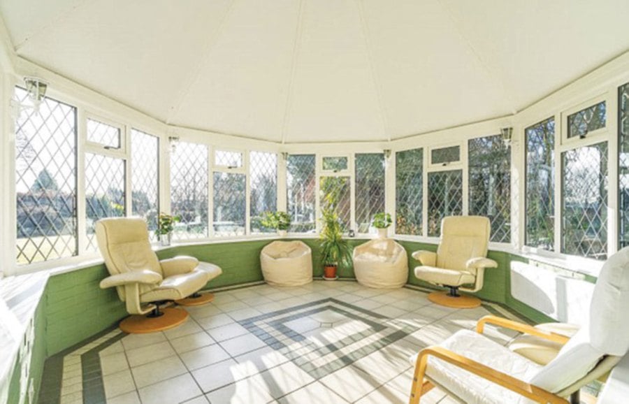 This five-bedroom detached house in Chertsey, Surrey, is being sold by Yopa for £1.1 million.