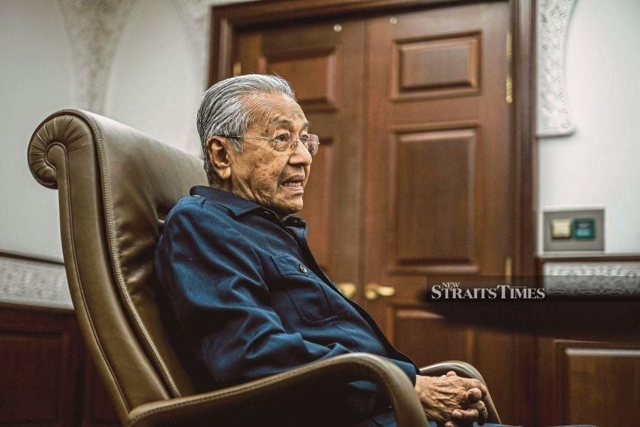 Tun Dr Mahathir Mohamad's recent remarks, questioning the loyalty of Malaysian Indians and Chinese in the country, have received criticism from many quarters. - NSTP file pic