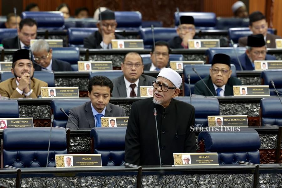  Marang member of Parliament (MP) Tan Sri Abdul Hadi Awang allegedly did not attend the opening session of the Dewan Rakyat today. - NSTP file pic
