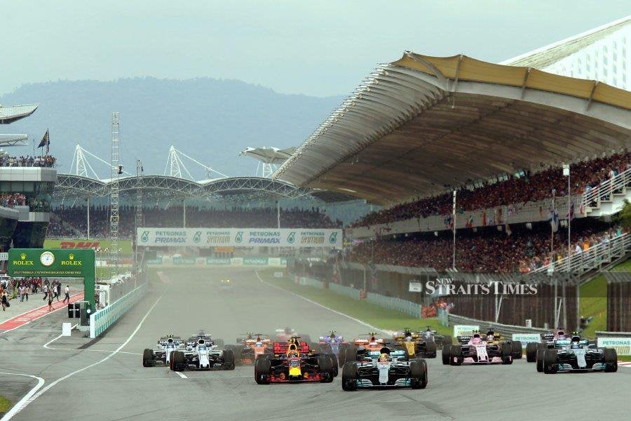 A general view of the Malaysian Formula One Grand Prix race in Sepang on Oct 1, 2017. -NSTP/AIZUDDIN SAAD