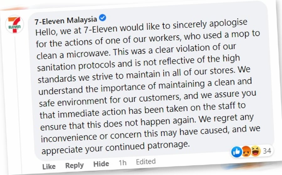 The apology was issued in a statement that was posted on the comment section of NST Online Facebook page's article on the matter. 