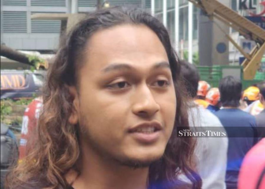 Muhammad Tariq Haikal, 24, was among those who went to the aid of victims trapped under the fallen tree in Jalan Sultan Ismail. Pic by Nurul Hidayah Bahaudin
