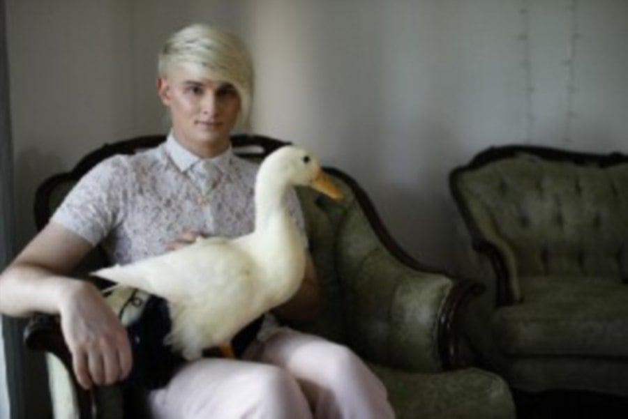 Myers bought a duck and named it Primadonna.-Reuters
