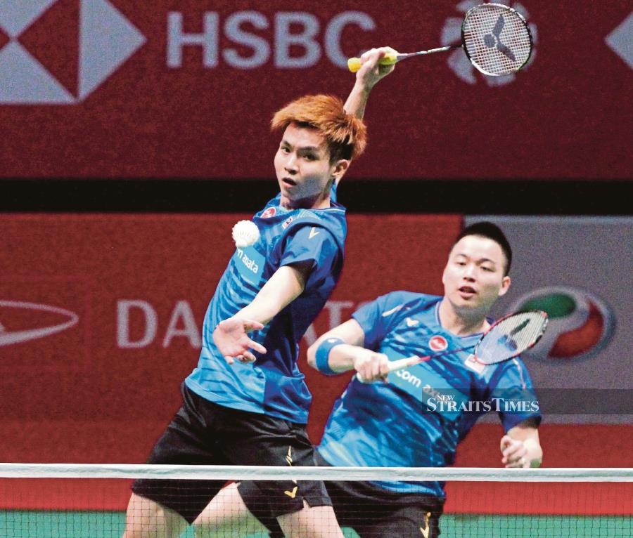  Men’s doubles pair Aaron Chia (right) and Soh Wooi Yik will be counted on when Malaysia take on England in the Sudirman Cup today. 