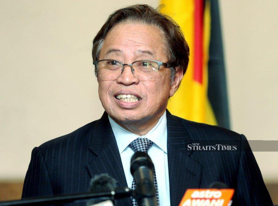 Sarawak Premier Tan Sri Abang Johari Abang Openg. -- NSTP Filepic