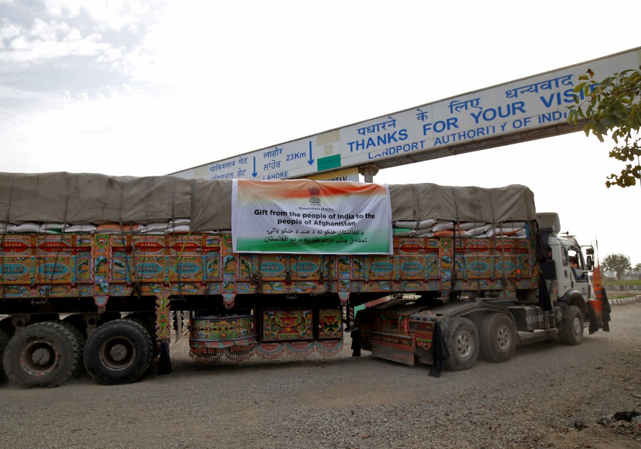 India Sends First Wheat Aid Shipment To Afghanistan | New Straits Times ...