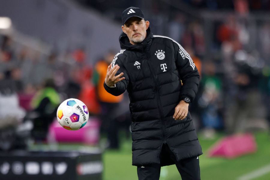 Bayern Munich's German head coach Thomas Tuchel passes the ball during the German first division Bundesliga football match between FC Bayern Munich and Union Berlin in Munich on January 24, 2024. - AFP pic