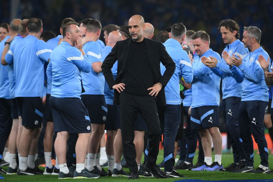 Don't talk too loud, Barcelona! - Guardiola fires back at former club on  UCL ban