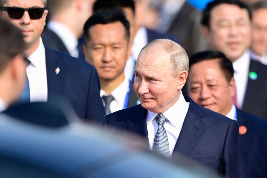 Russia's President Vladimir Putin arrives at Beijing Capital International Airport to attend the Third Belt and Road Forum in Beijing on October 17, 2023. - AFP Pic