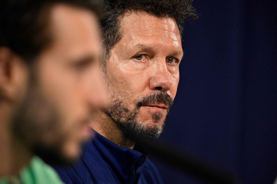 Atletico Madrid's Argentinian coach Diego Simeone attends a press conference at the club's training ground in Majadahonda, near Madrid, on November 6, 2023. - AFP Pic