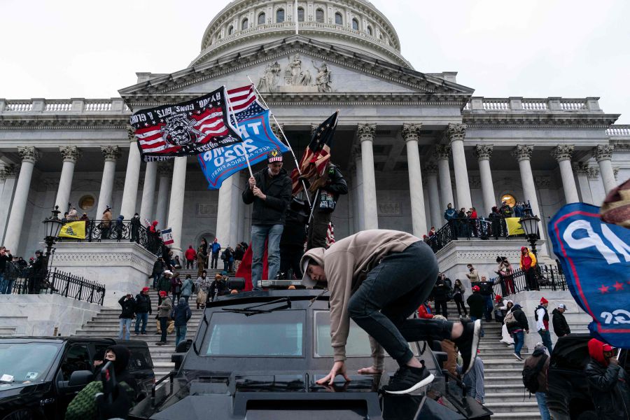 A Donald Trump supporter was sentenced to five years in prison for assaulting police officers during the attack on the US Capitol, the harshest punishment yet handed down in the investigation into the January 6 violence. - AFP Pic