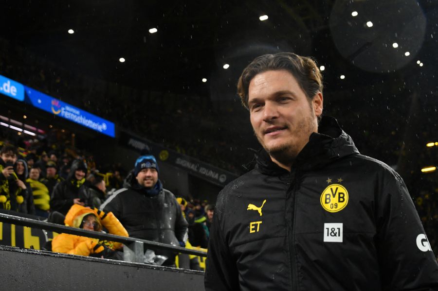 Dortmund's German head coach Edin Terzic is seen prior the German first division Bundesliga football match between BVB Borussia Dortmund and Mainz. - AFP pic
