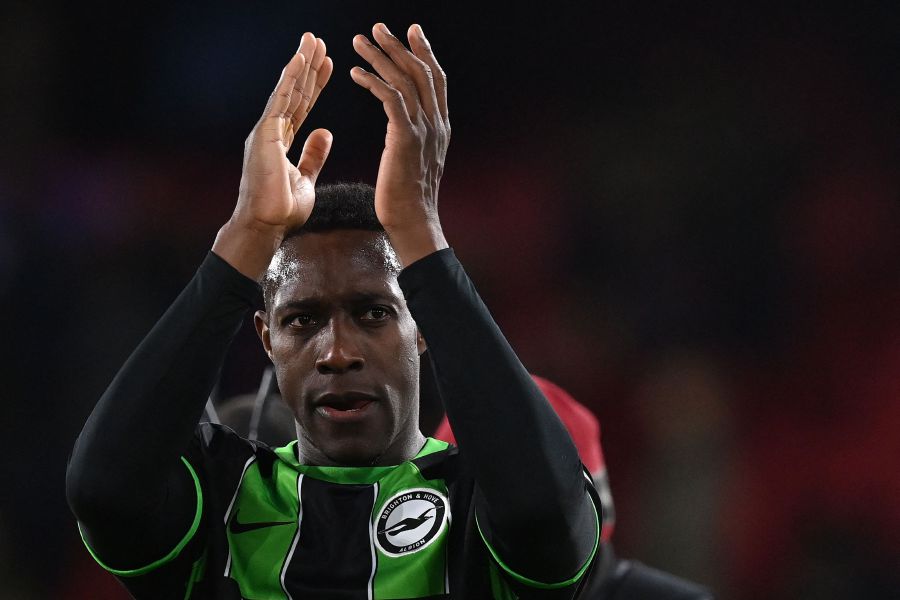 Brighton's English striker #18 Danny Welbeck applauds the fans following the English Premier League football match between Crystal Palace and Brighton and Hove Albion at Selhurst Park in south London on December 21, 2023. - AFP pic