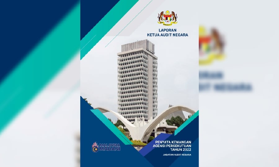 Four federal agencies out of 130 have recorded higher liabilities compared to their assets in an audit analysis revealed by the Auditor General’s 2022 report.- Courtesy pic