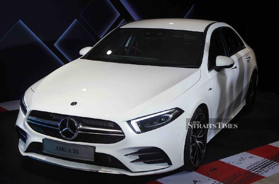 The latest Mercedes-AMG model, the A 35 4MATIC Sedan was unveiled today with the aim to entice drivers who have yet to sample the unique AMG driving experience. - NSTP/SAIFULLIZAN TAMADI
