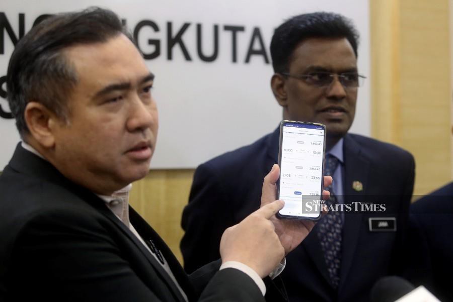 The Transport minister, Anthony Loke, said in the case of Malaysia Airlines Bhd, there were other agencies that sold the carrier’s flight tickets. -NSTP/MOHD FADLI HAMZAH