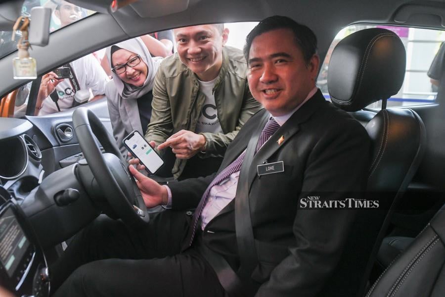 Loke: 91,978 e-hailing drivers have obtained PSV licence | New Straits ...