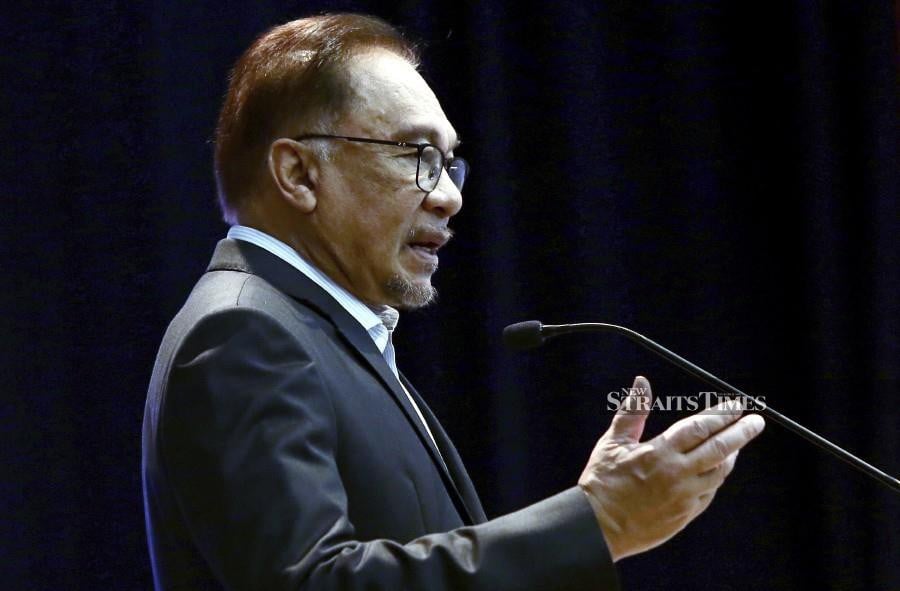 Prime Minister Datuk Seri Anwar Ibrahim said the framework is a continuation of various initiatives under the National Energy Transition Roadmap (NETR) to channel investments into high-growth and high-value (HGHV) sectors. - NSTP/MOHD FADLI HAMZAH