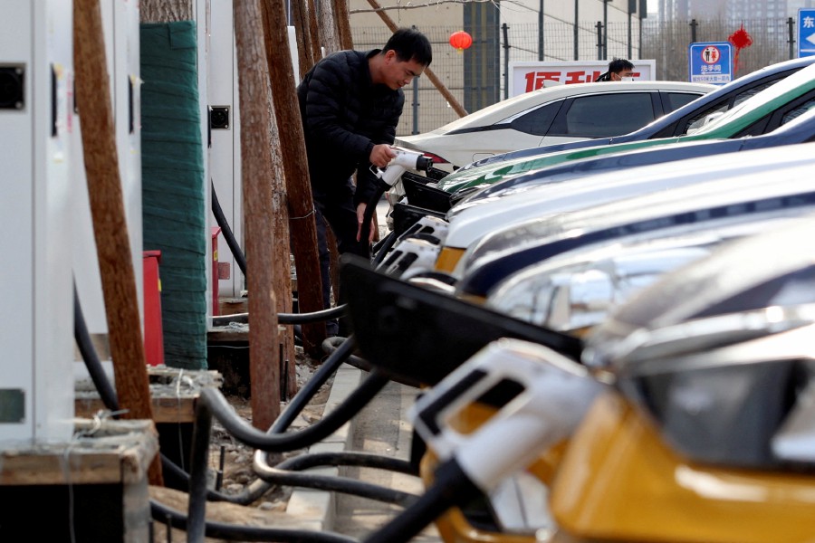 The IEA’s Global Electric Vehicle (EV) Outlook 2024 report, released on Tuesday, shows that China accounted for 60% of all EV sales in 2023, and its rapid uptake will continue, with one in three cars on China’s roads in 2030 expected to be electric. -- Reuters photo