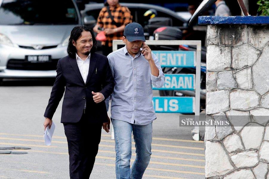 Abdul Wahab Abdul Kadir Jilani (right) who is implicated in a recent controversial lewd clip, claimed that he lodged a police report to clear his name. - NSTP/AIZUDDIN SAAD
