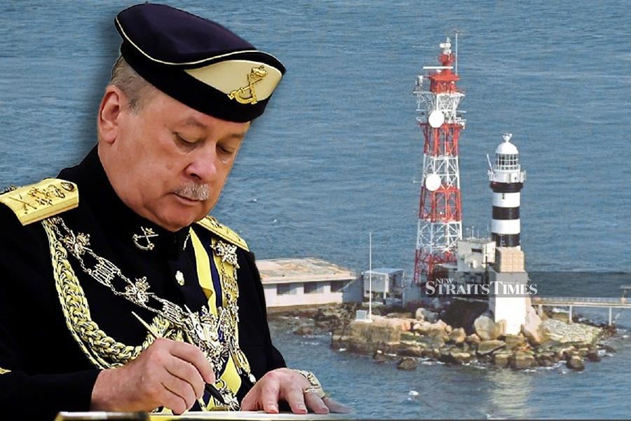 Yang Di-Pertuan Agong Sultan Ibrahim has given his consent to the establishment of a Royal Commission of Inquiry (RCI) to study the handling of cases involving the sovereignty of Batu Puteh, Middle Rocks and South Ledge. - BERNAMA, NSTP File pic