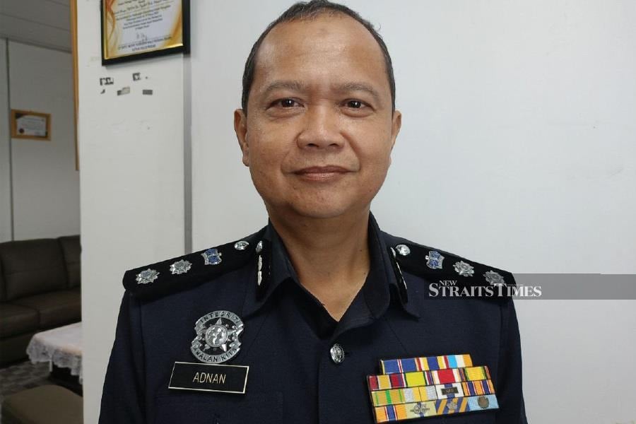 Hilir Perak district police chief Assistant Commissioner Ahmad Adnan Basri said the 36-year-old man who tested positive for cannabis lodged a police report at 1pm today. - NSTP/ MUHAMAD LOKMAN KHAIRI