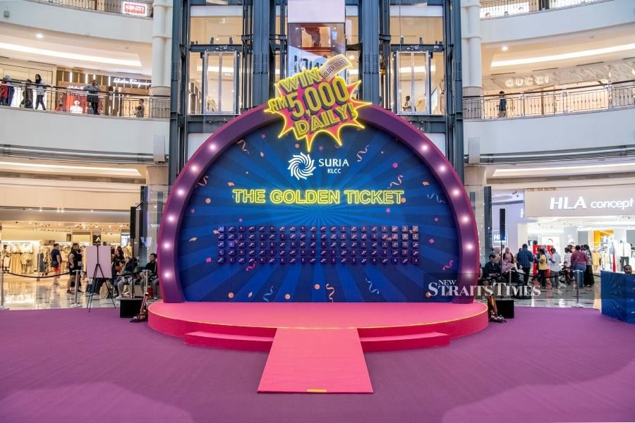 The Golden Ticket campaign is happening at Suria KLCC until June 25, 2023. Pic courtesy of Suria KLCC